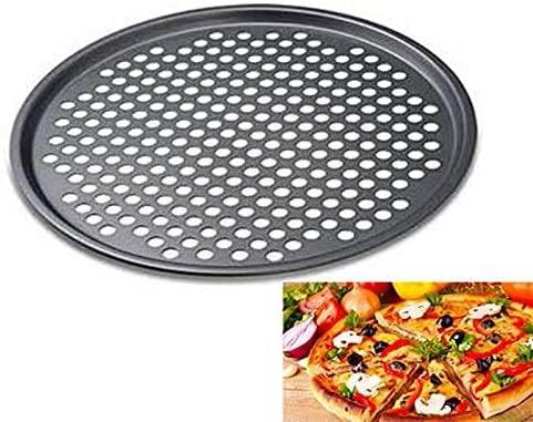 Pizza Tray for Oven Non Stick Professional Class 32.5CM Diameter 12 3/4" INCHES with Fast Crisp Technology - nappyworlduk