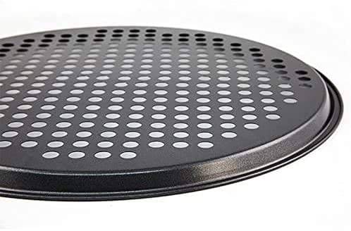 Pizza Tray for Oven Non Stick Professional Class 32.5CM Diameter 12 3/4" INCHES with Fast Crisp Technology - nappyworlduk