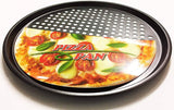 Pizza Tray for Oven Non Stick Professional Class 32.5CM Diameter 12 3/4" INCHES with Fast Crisp Technology - nappyworlduk