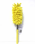 ProClean Extendable Chenille Duster with yellow microfiber head and ergonomic soft handle, 360-degree rotating and washable
