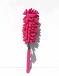 ProClean Extendable Chenille Duster with ergonomic soft handle and pink microfiber tassels