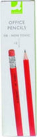 Q-Connect Pencil HB Rubber Tipped [per Pack: 12] - nappyworlduk