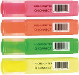Q-Connect Highlighter Pens KF01116 - Assorted, Pack of 4