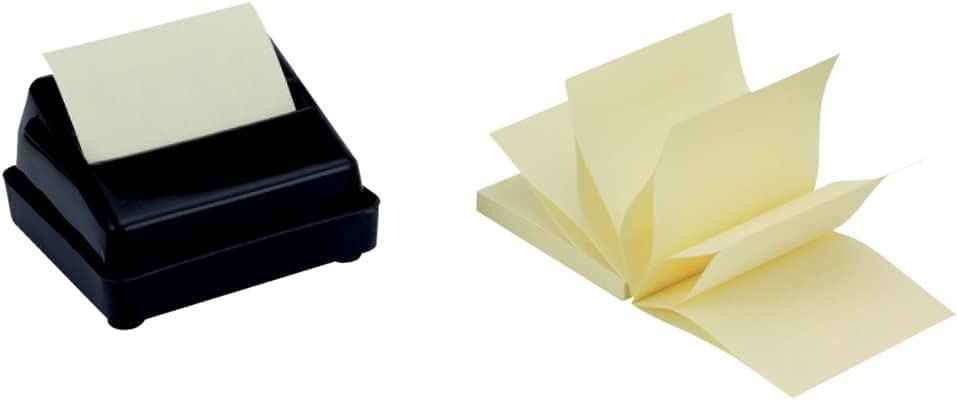 Q-Connect Fanfold Quick Notes, 75 x 75 mm KF02161 - Yellow, Pack of 12 - nappyworlduk