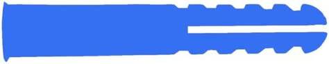 Rawlplug Plastic Plugs (Box of 100) Blue - (Screw Sizes 10-14) - nappyworlduk