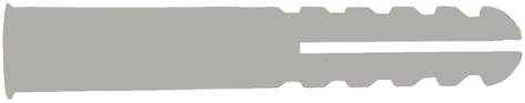 Rawlplug plastic plug grey for screw sizes 8-10 box of 100 plastic wall anchors
