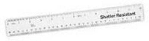 Q-Connect Ruler Shatterproof 30cm Clear - nappyworlduk