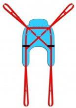 LOCOMOTOR DISPOSABLE PATIENT SPECIFIC SLING LOOP FIXING SMALL LOCO-090 (Box of 10) - nappyworlduk