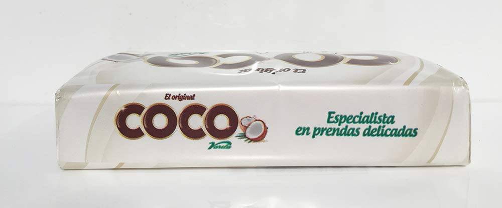 1 x Bar of Coconut Laundry soap 300grs-Laundry Soap for Washing Delicate Clothes-Twin Pack - nappyworlduk