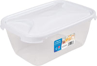 2.0 Litre Rectangular Food Storage Container Box with Lid - nappyworlduk