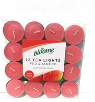 bloome Fragranced Tea Light Candles Assorted 12pk (Fresh Peach)