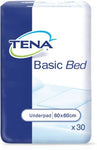 TENA Bed Basic 60x60cm (1075ml) - Pack of 30 - nappyworlduk