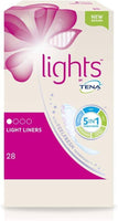TENA Lights Light Liner - 5 x Packs of 28 (140 liners)