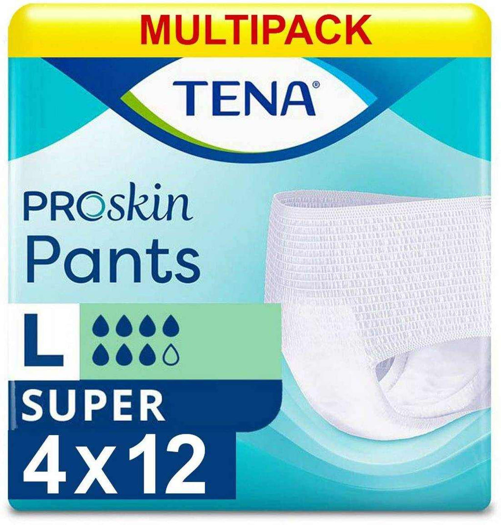 TENA Pants Super Large multipack 4x12 protective underwear for adults