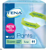 TENA Pants Super Large - 4 x Packs of 12 ( 48 Pants ) - nappyworlduk