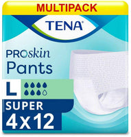 TENA Pants Super Large - 4 x Packs of 12 ( 48 Pants )