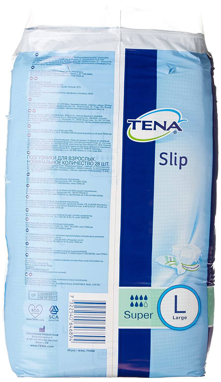 Tena Large Slip Super - Pack of 28 - nappyworlduk