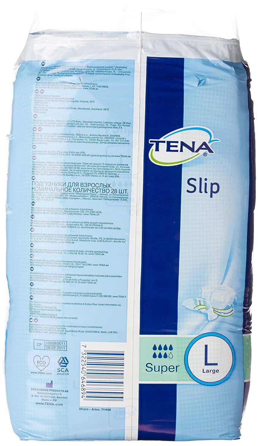 Tena Large Slip Super - Pack of 28 - nappyworlduk