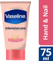 Vaseline Hand Cream for Very Dry Hands, Intensive Care Healthy Hands Stronger Nails Cream 75 ml