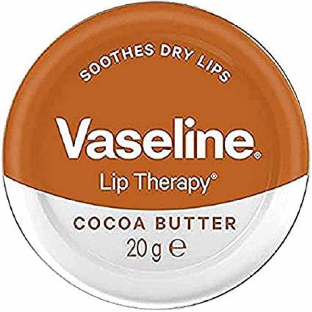 Vaseline Lip Therapy Cocoa Butter 20g tin for soothing dry lips