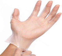 Clear Vinyl Gloves Lightly Powdered(100) AQL 1.5 Large - nappyworlduk