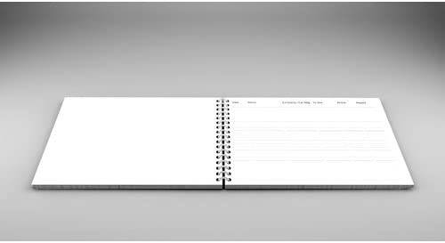 Durable Visitors Book Black-High Gloss Plastic Cover - nappyworlduk