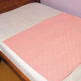 Washable Bed pad 85cm x90 cm- Machine Washable & Dryable, Waterproof, Extra-absorbent, Personal Care & Hospital Rated Under Pad (60cm"x 90cm" Pink)