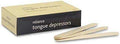 Reliance Medical wooden tongue depressors pack of 100 with two wooden depressors outside the box