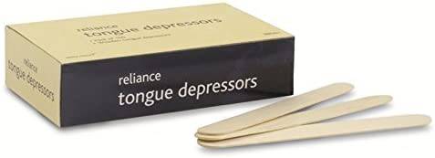 Reliance Medical Wooden Depressors (Pack of 100 - nappyworlduk