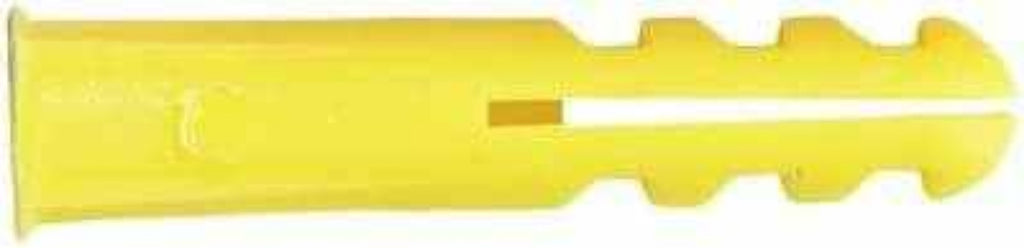Rawlplug Plastic Plug yellow for medium and lightweight fixing in brickwork and concrete, anti-rotation design