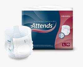 Attends Adjustable All In one Unisex Incontinence Pads - nappyworlduk
