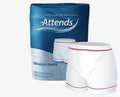 Attends Stretch Fixation Pants 3 pack with white elasticated short-leg design and washable fabric