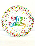 Happy Birthday Disposable  Paper Plates 20cm,Pack of10 - nappyworlduk