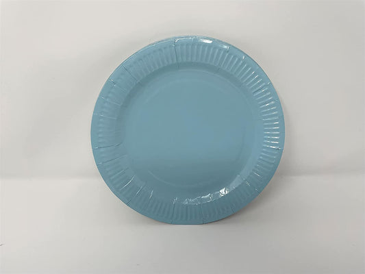 Party Plates Jaunty Partyware Pack of 15 Paper Plates 9 Inches in Diameter Assorted Colours Available Great for All Occasions Disposable Paper Party Plates Ideal Birthday Party Supplies (Blue) - nappyworlduk