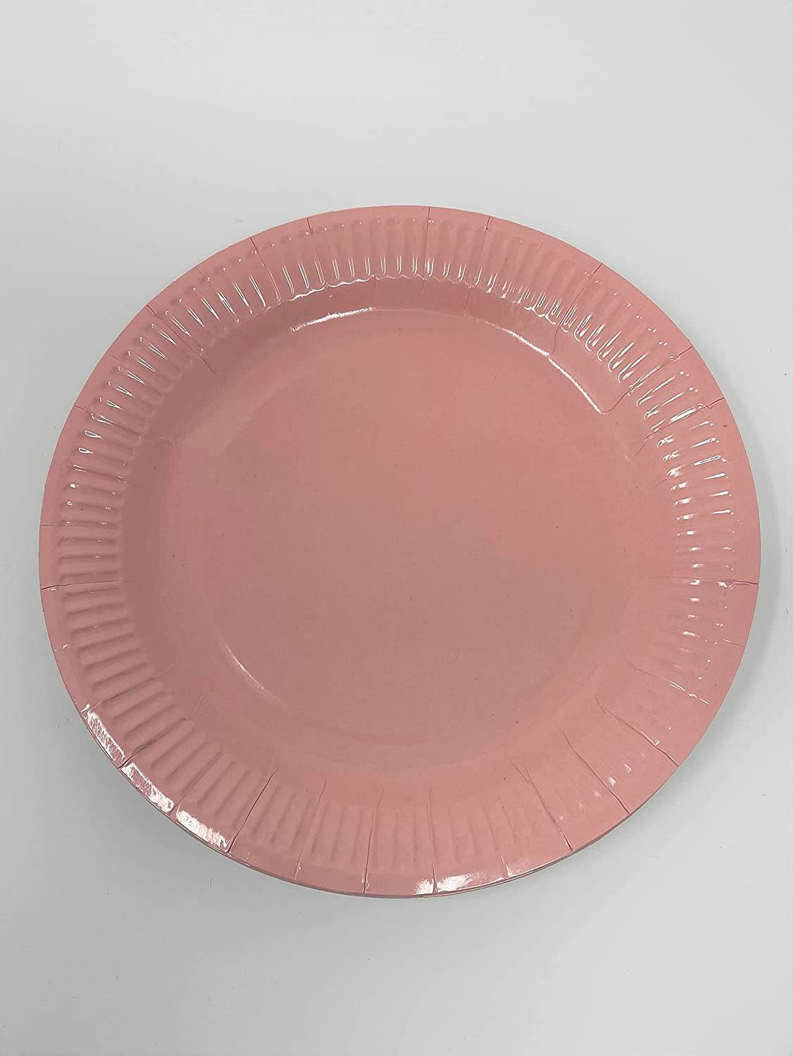 Party Plates Jaunty Partyware Pack of 15 Paper Plates 9 Inches in Diameter Assorted Colours Available Great for All Occasions Disposable Paper Party Plates Ideal Birthday Party Supplies (Pink) - nappyworlduk