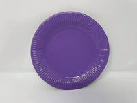 Party Plates Jaunty Partyware Pack of 15 Paper Plates 9 Inches in Diameter Assorted Colours Available Great for All Occasions Disposable Paper Party Plates Ideal Birthday Party Supplies (Purple) - nappyworlduk
